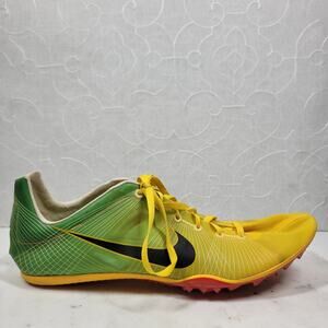 Nike Bowerman Zoom Victory Shoes Mens 11.5‎ Yellow Green Ultra Lite Track Field